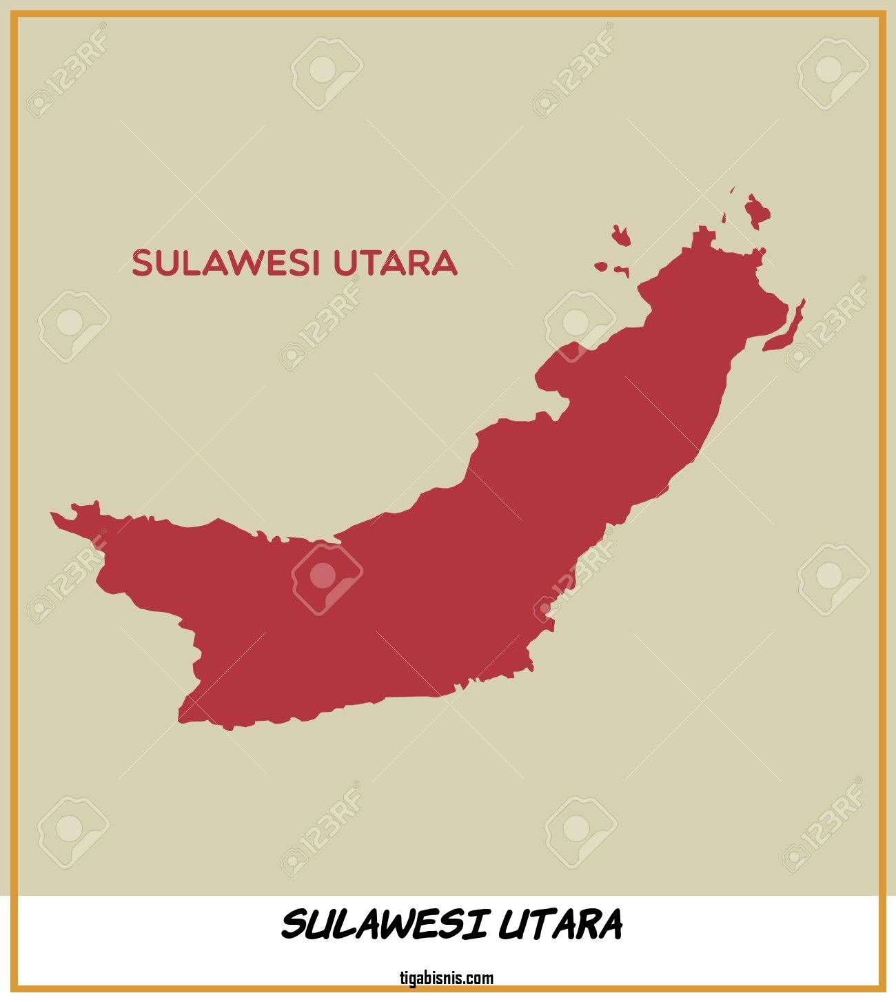 Lowongan Kerja Untuk Wilayah Sulawesi Utara . Sumber : Https://www.123rf.com/photo_52631736_map-of-sulawesi-utara.html