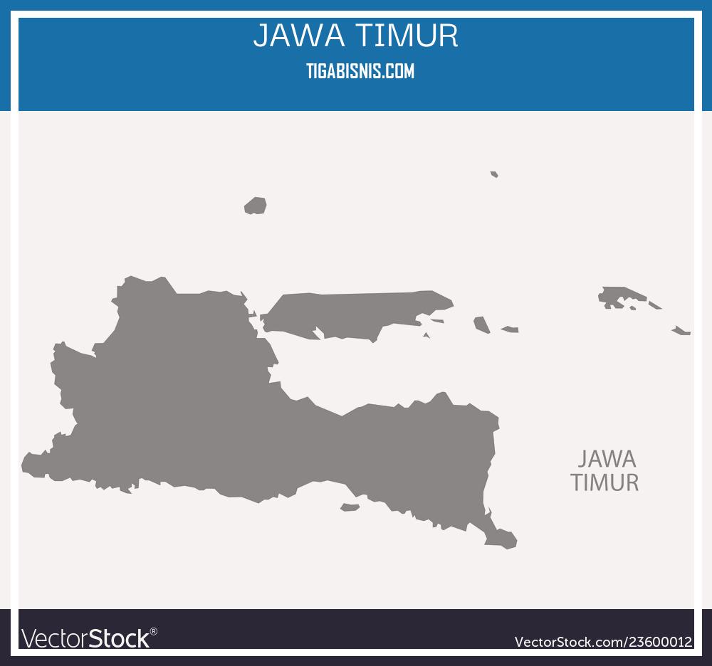 Info Lowongan Kerja Di Wilayah Jawa Timur Tahun 2022. Sumber : Https://www.vectorstock.com/royalty-free-vector/jawa-timur-indonesia-map-grey-vector-23600012